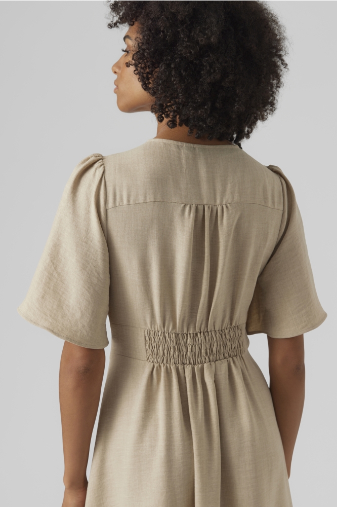 VMMELANEY 2/4 BLK DRESS WVN NOOS 10304133 Overcast melange
